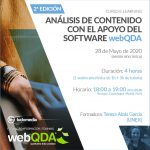 Curso E-learning: Análisis de Contenido con el apoyo del software webQDA Curso E-learning: Análisis de Contenido con el apoyo del software webQDA