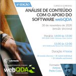 Curso e-learning Análise de Conteúdo com o apoio do software webQDA Curso e-learning Análise de Conteúdo com o apoio do software webQDA