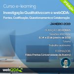 Curso E-learning Investigação Qualitativa com o webQDA: Fontes, Codificação, Questionamento e Colaboração Curso E-learning Investigação Qualitativa com o webQDA: Fontes, Codificação, Questionamento e Colaboração
