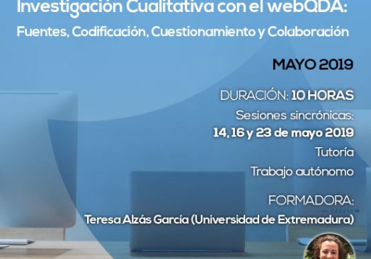 Curso E-learning Investigación Cualitativa con el webQDA: Fuentes, Codificación, Cuestionamiento y Colaboración