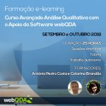 Curso E-learning Avançado: Análise Qualitativa com o Apoio do Software webQDA Curso E-learning Avançado: Análise Qualitativa com o Apoio do Software webQDA
