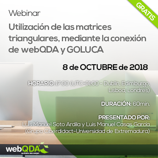 webinar webQDA matrices triangulares