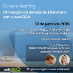 Curso e-learning Otimização da Revisão da Literatura com o webQDA Curso e-learning Otimização da Revisão da Literatura com o webQDA