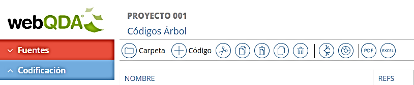Mapa de Codigos en webQDA