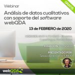 Webinar Análisis de datos cualitativos con soporte del software webQDA Webinar Análisis de datos cualitativos con soporte del software webQDA