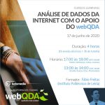 Curso e-learning Análise de Dados da Internet com o apoio do webQDA Curso e-learning Análise de Dados da Internet com o apoio do webQDA