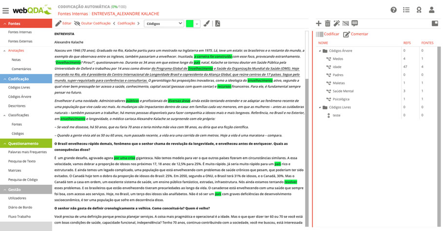 Codificação Indutiva de Unidades de Texto