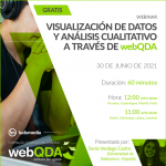 Webinar Visualización de datos y análisis cualitativo a través de webQDA