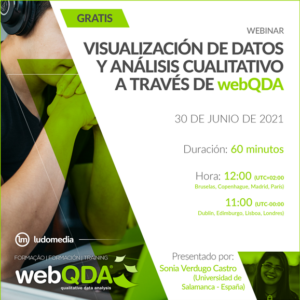 Webinar Visualización de datos y análisis cualitativo a través de webQDA (ES)
